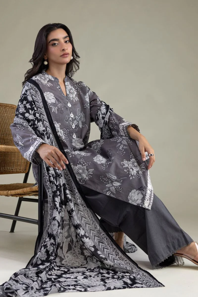 Embroidered | Cambric Cambric 3-Piece Tailored