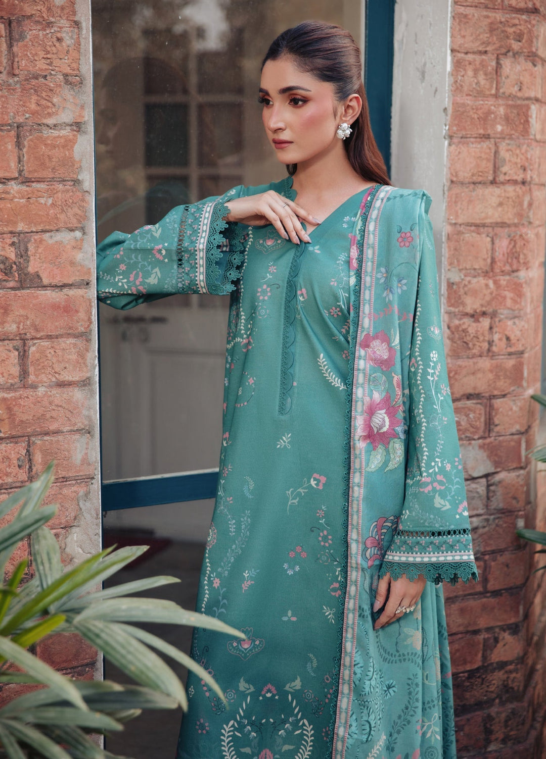 Zync Unstitched Printed Lawn 3 Piece Suit