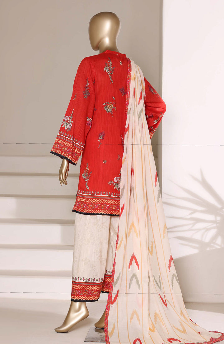 Printed Lawn Stitched 3 Piece Suit