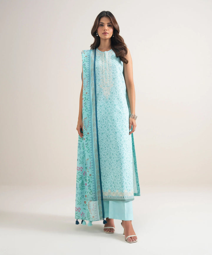 3 Piece - Embroidered Lawn Suit