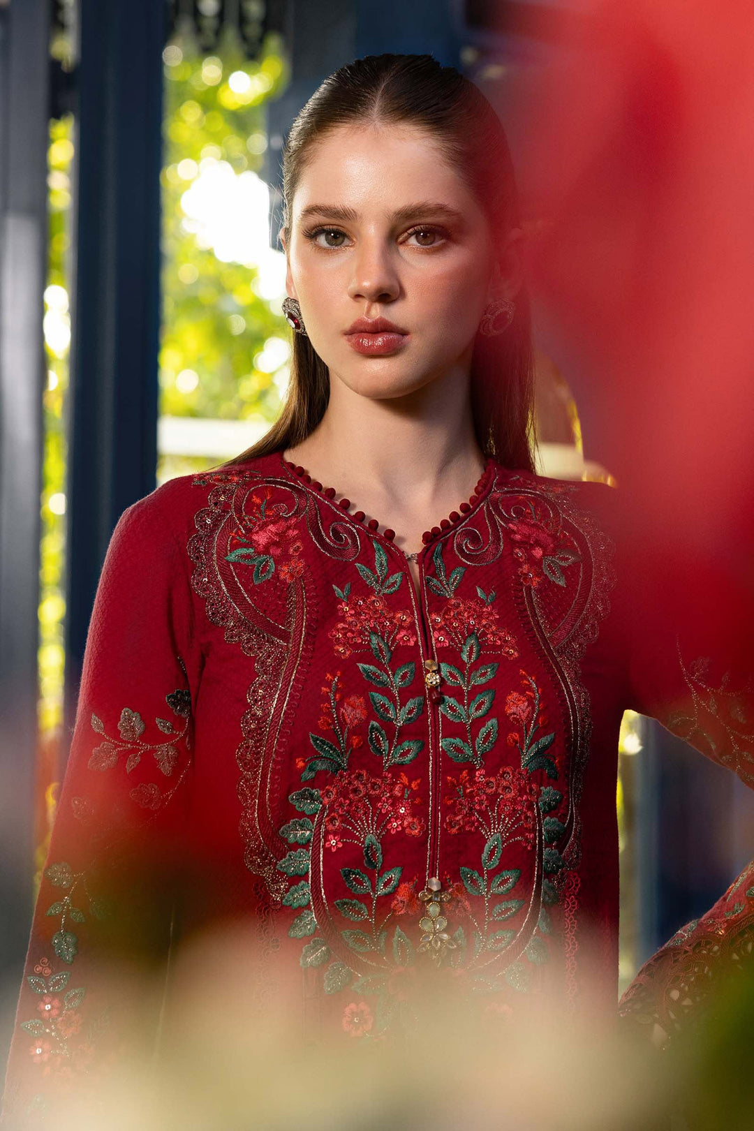 3 Piece Unstitched Embroidered Lawn Suit