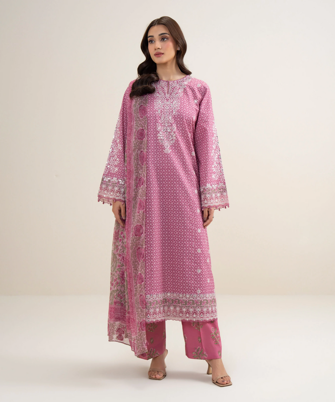 3 Piece - Embroidered Lawn Suit
