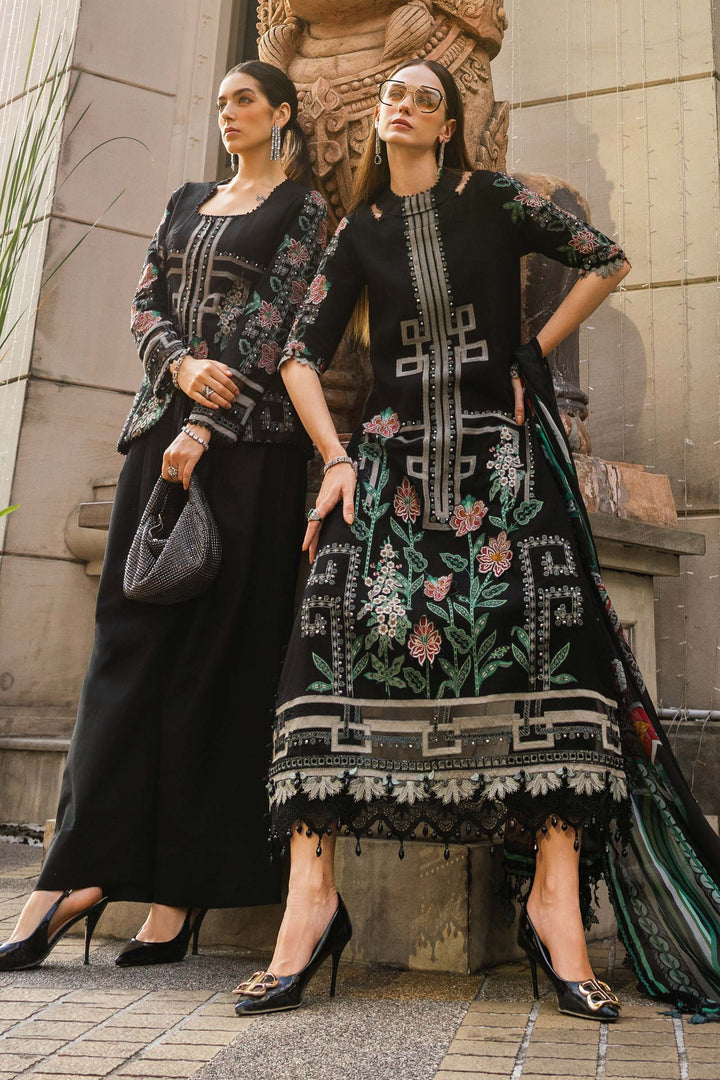 3 Piece Unstitched Embroidered Lawn Suit