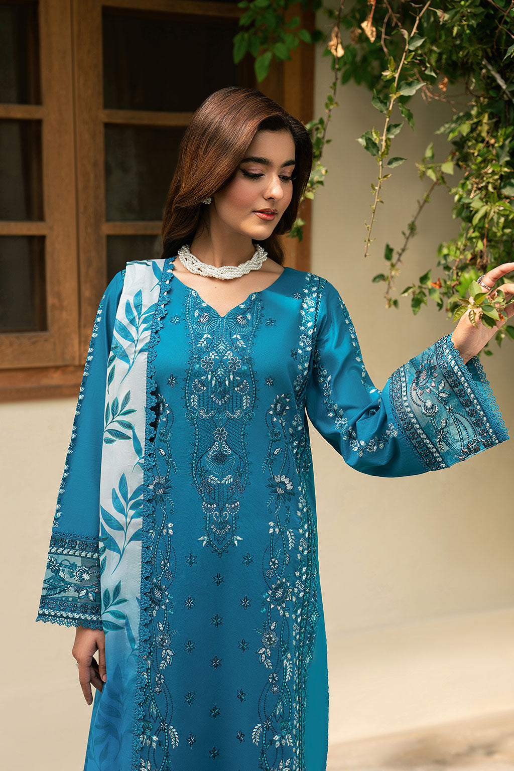 Lawn Embroidered Unstitched 3  pc
