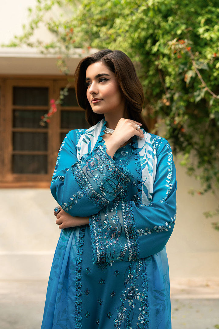 Lawn Embroidered Unstitched 3  pc