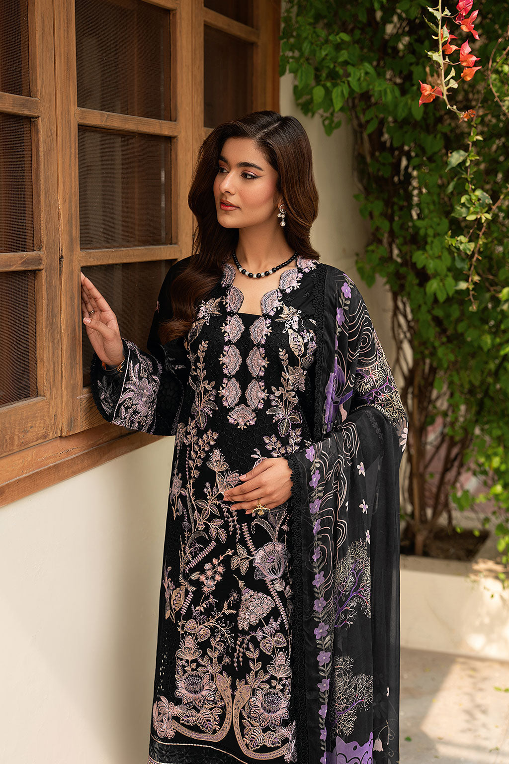 Lawn Embroidered Unstitched 3  pc