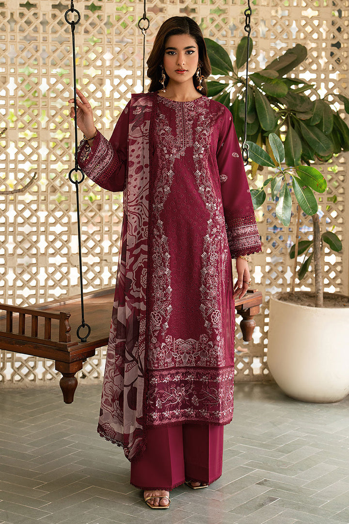 Lawn Embroidered Unstitched 3  pc