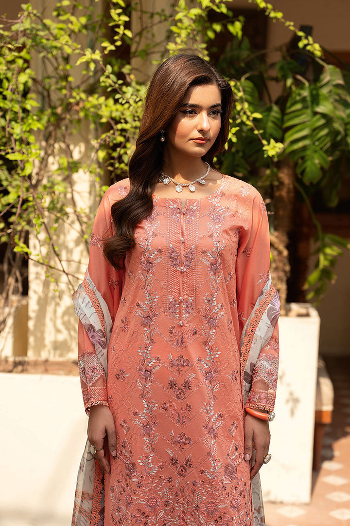 Lawn Embroidered Unstitched 3  pc