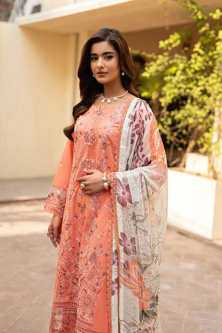 Lawn Embroidered Unstitched 3  pc