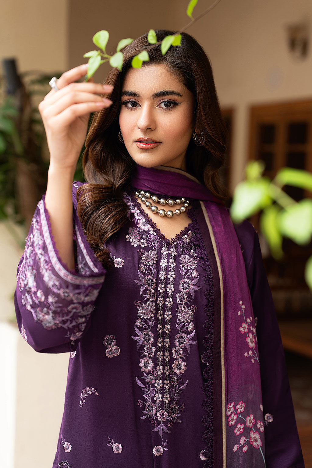 Lawn Embroidered Unstitched 3  pc