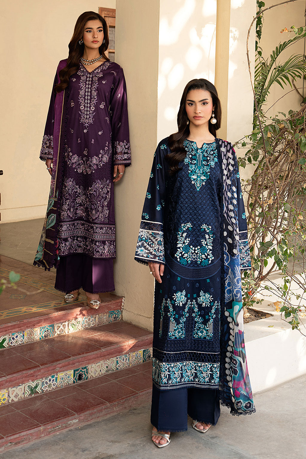 Lawn Embroidered Unstitched 3  pc