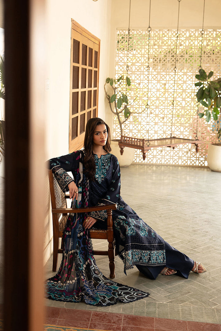 Lawn Embroidered Unstitched 3  pc