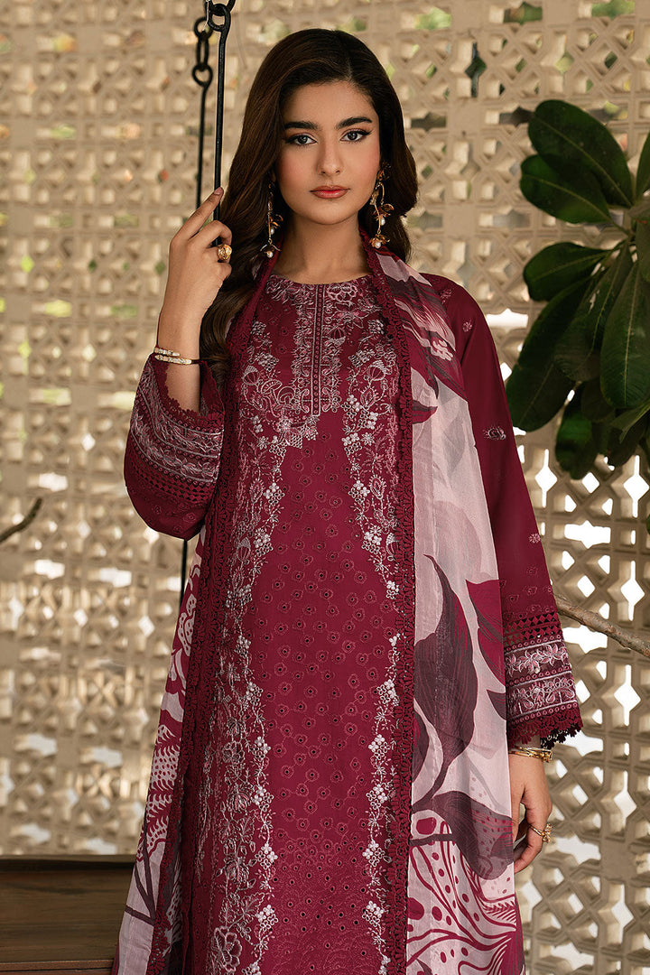 Lawn Embroidered Unstitched 3  pc