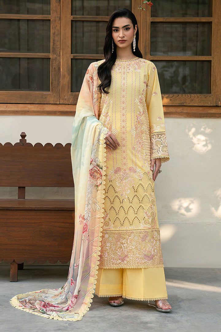 Lawn Embroidered Unstitched 3  pc
