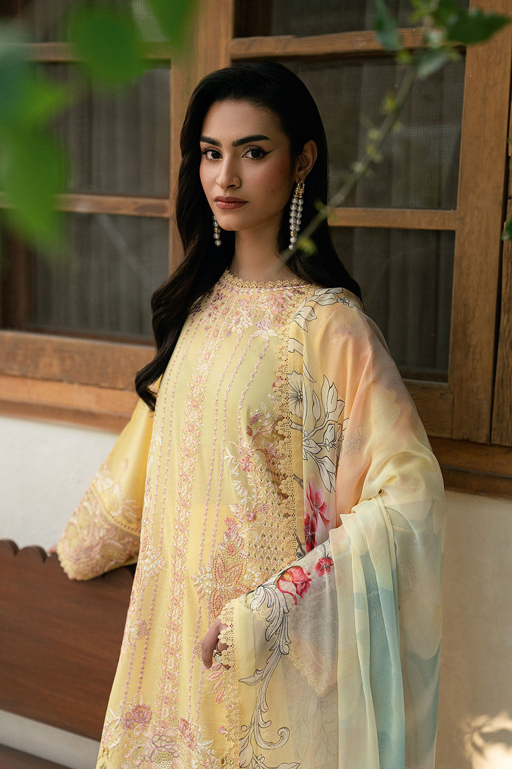 Lawn Embroidered Unstitched 3  pc