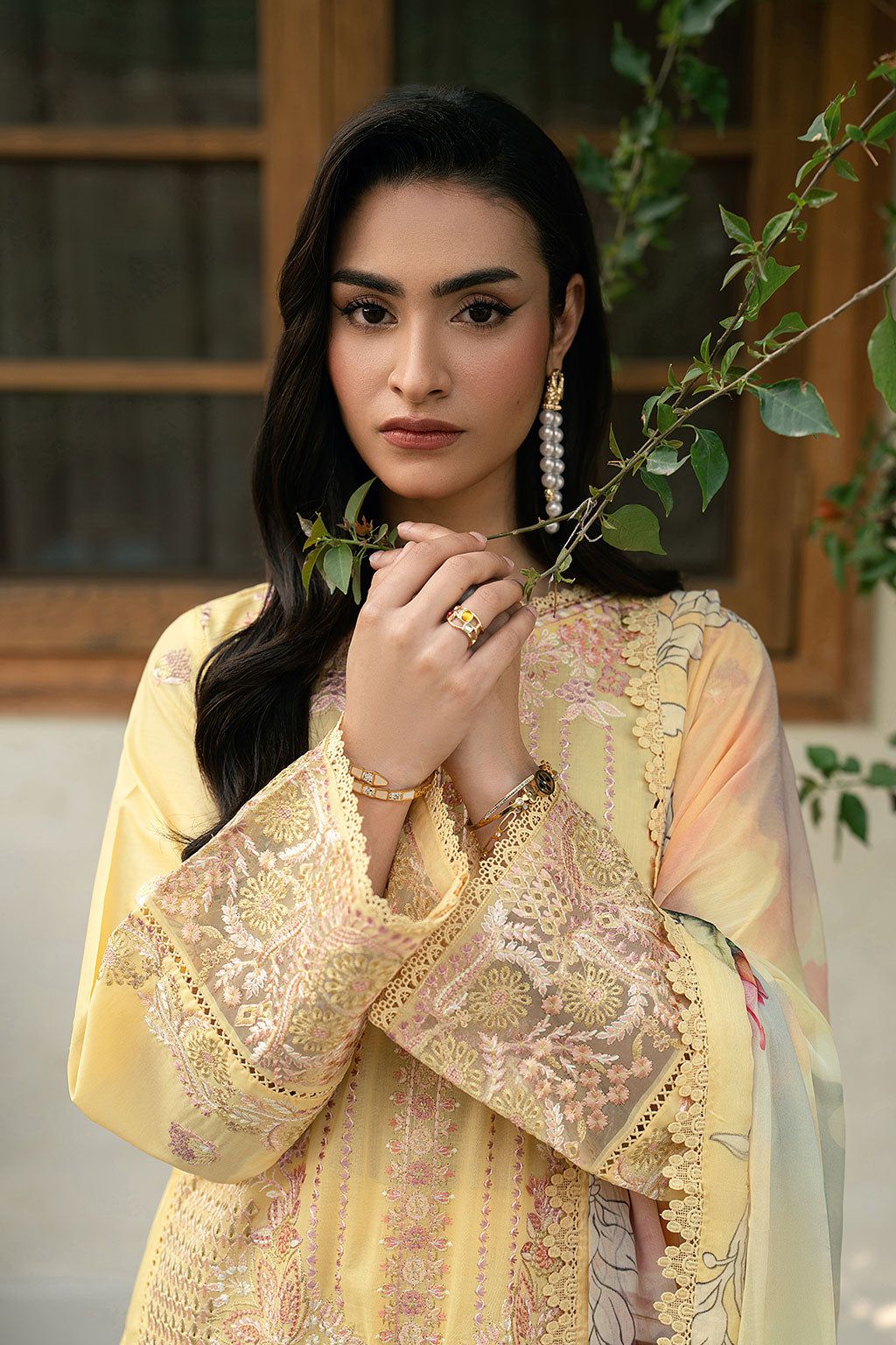 Lawn Embroidered Unstitched 3  pc