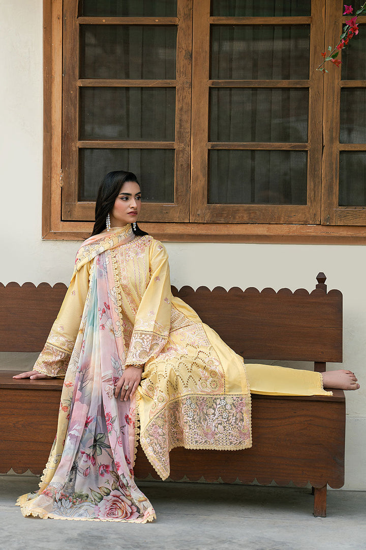 Lawn Embroidered Unstitched 3  pc