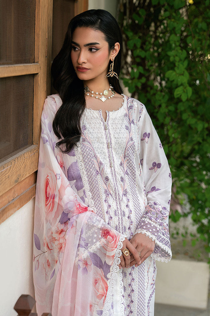Lawn Embroidered Unstitched 3  pc