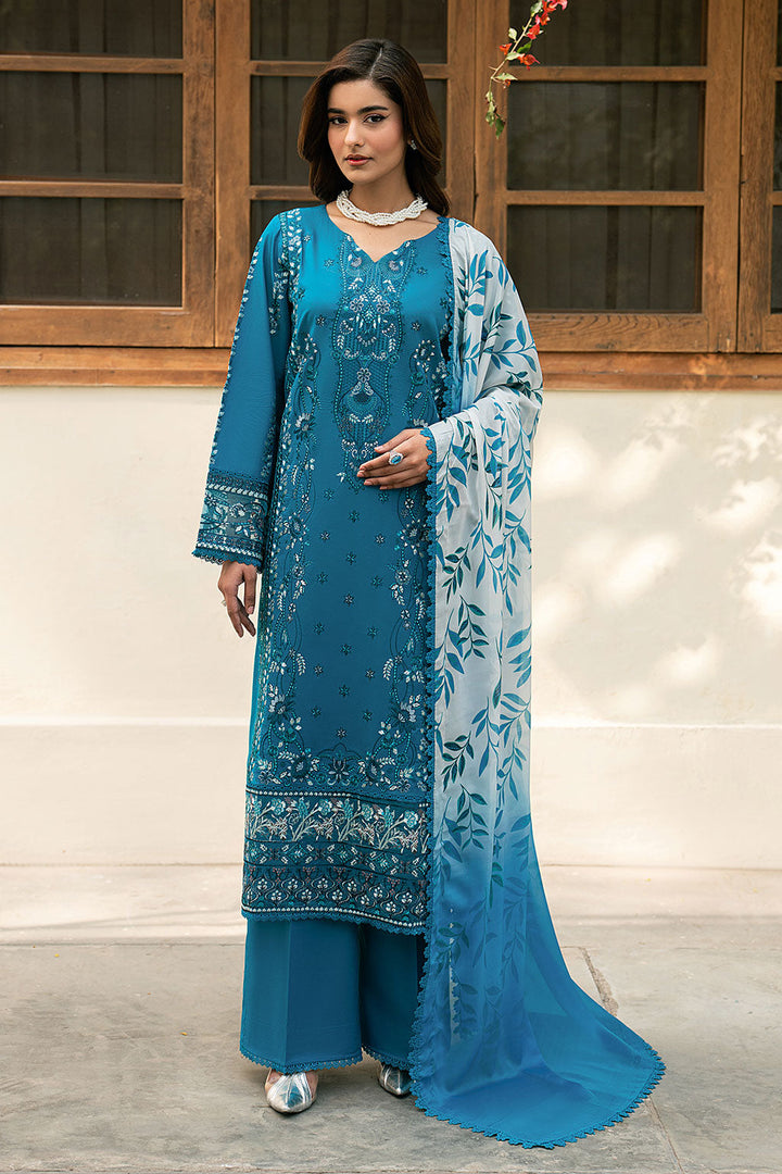 Lawn Embroidered Unstitched 3  pc