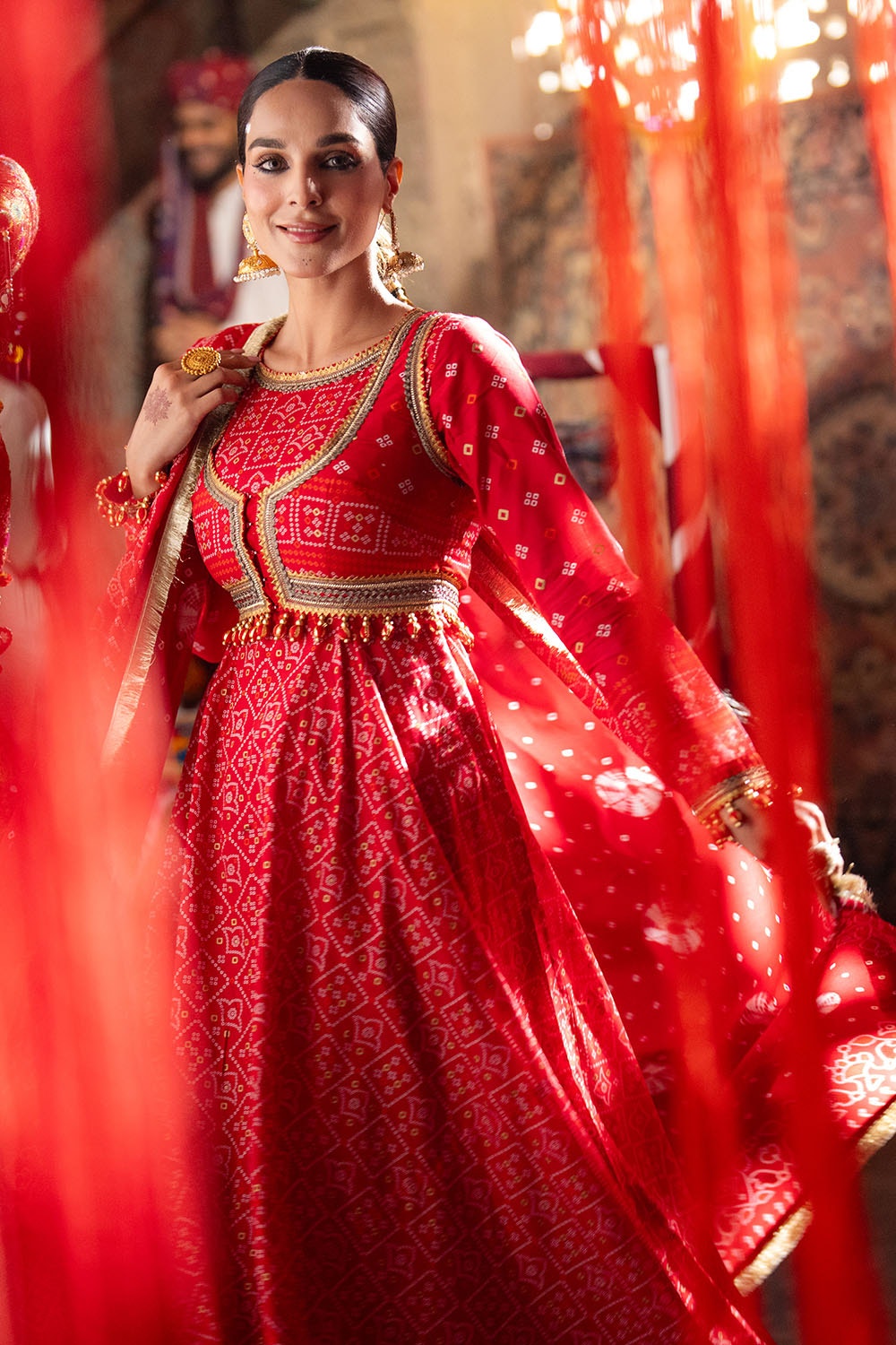 3 Piece Unstitched Gold Printed Lawn Suit