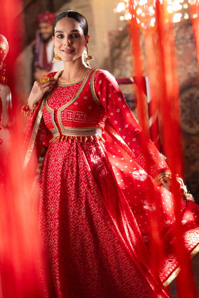 3 Piece Unstitched Gold Printed Lawn Suit