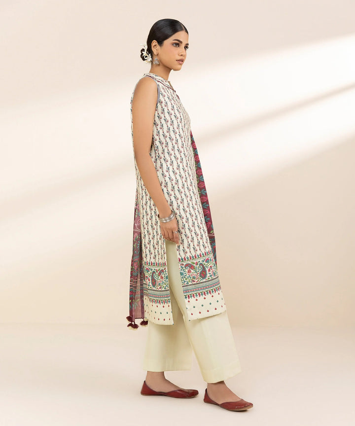 3 Piece - Printed Lawn Suit