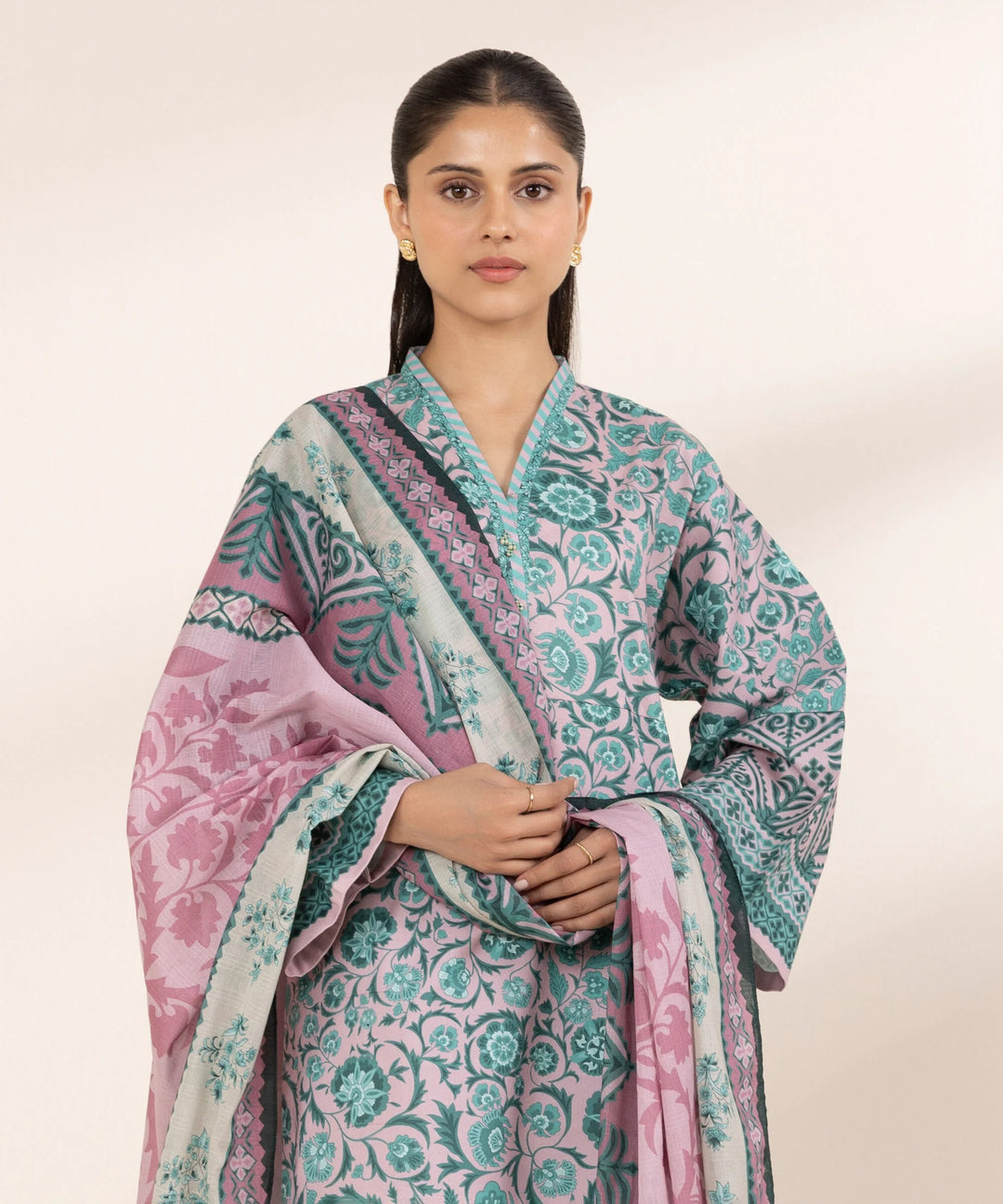 2 Piece - Printed Lawn Suit