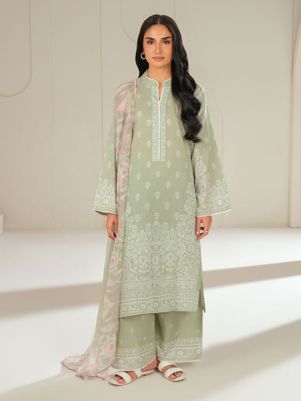 3 Piece Lawn Suit-Paste Print (Unstitched)