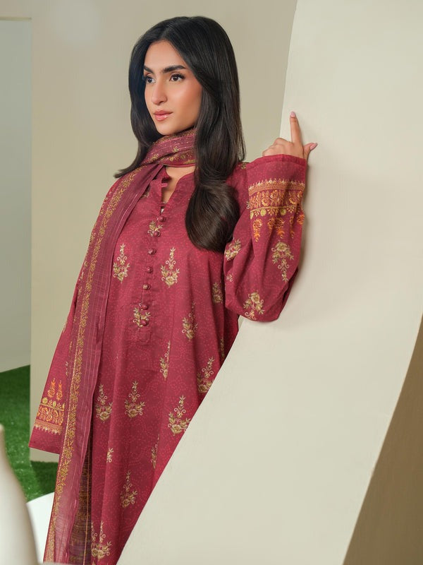 3 Piece Lawn Suit-Printed (Unstitched)