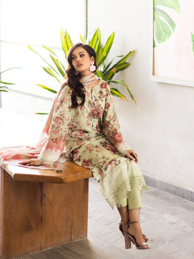 Aafreen Scalloped Lawn