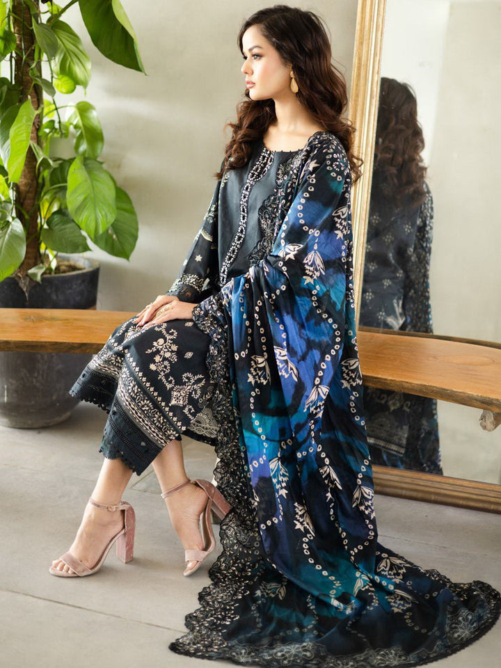 Aafreen Scalloped Lawn