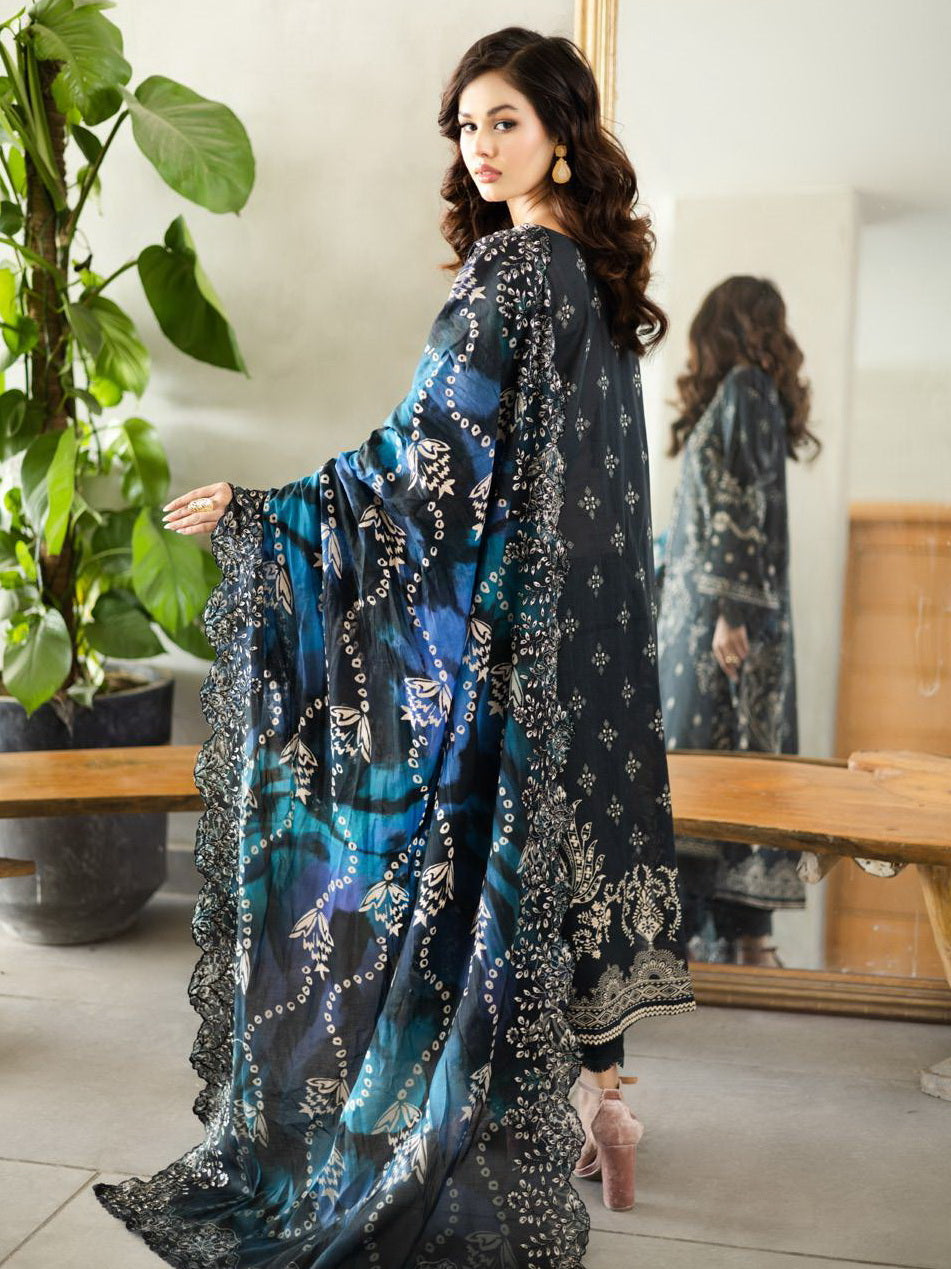 Aafreen Scalloped Lawn