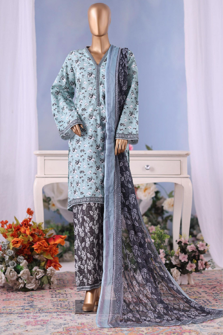 Stitched 3 Piece Exclusive Printed
