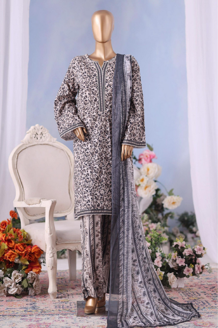 Stitched 3 Piece Exclusive Printed