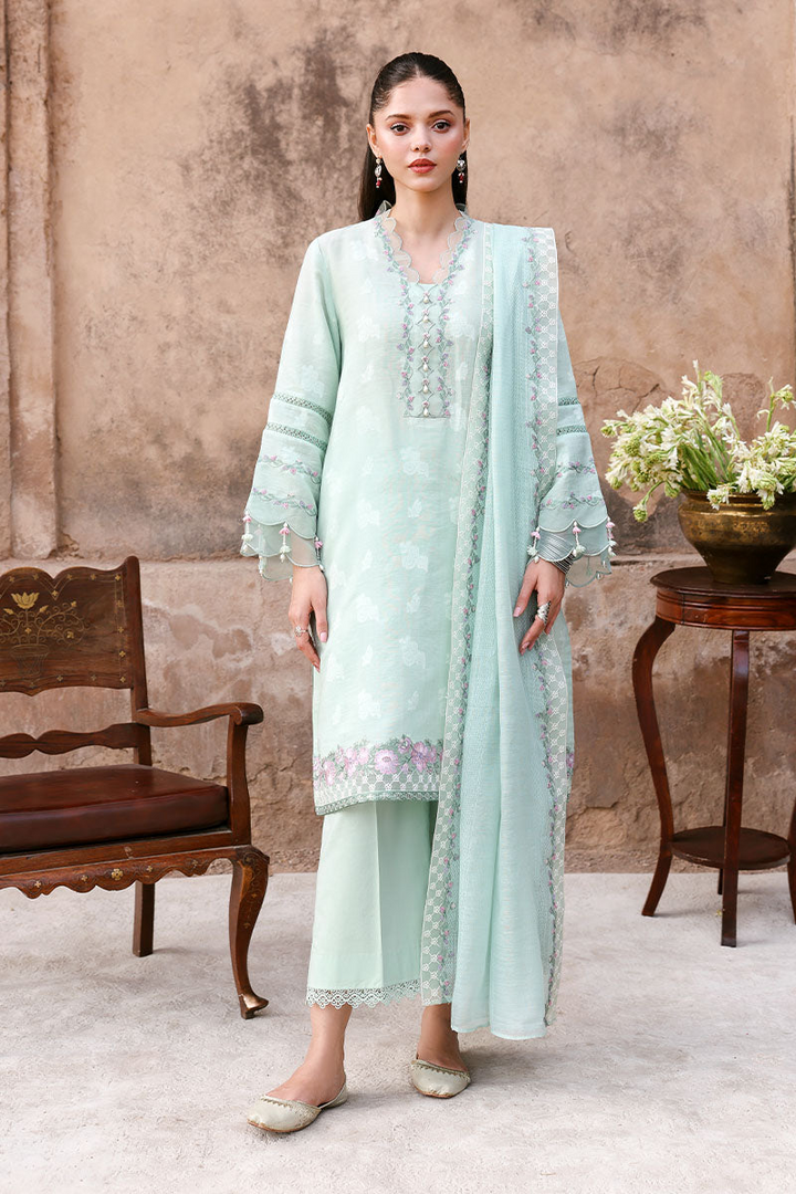 3PC EMBROIDERED LAWN SUIT