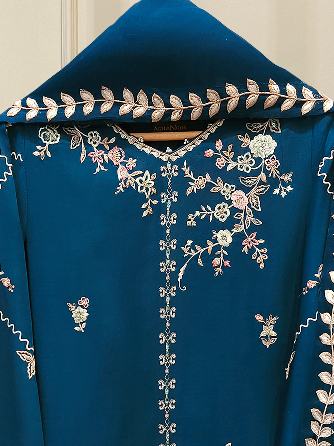 3 Piece - Pure Khaddi Silk Embroidered Suit