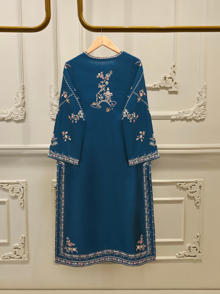 3 Piece - Pure Khaddi Silk Embroidered Suit