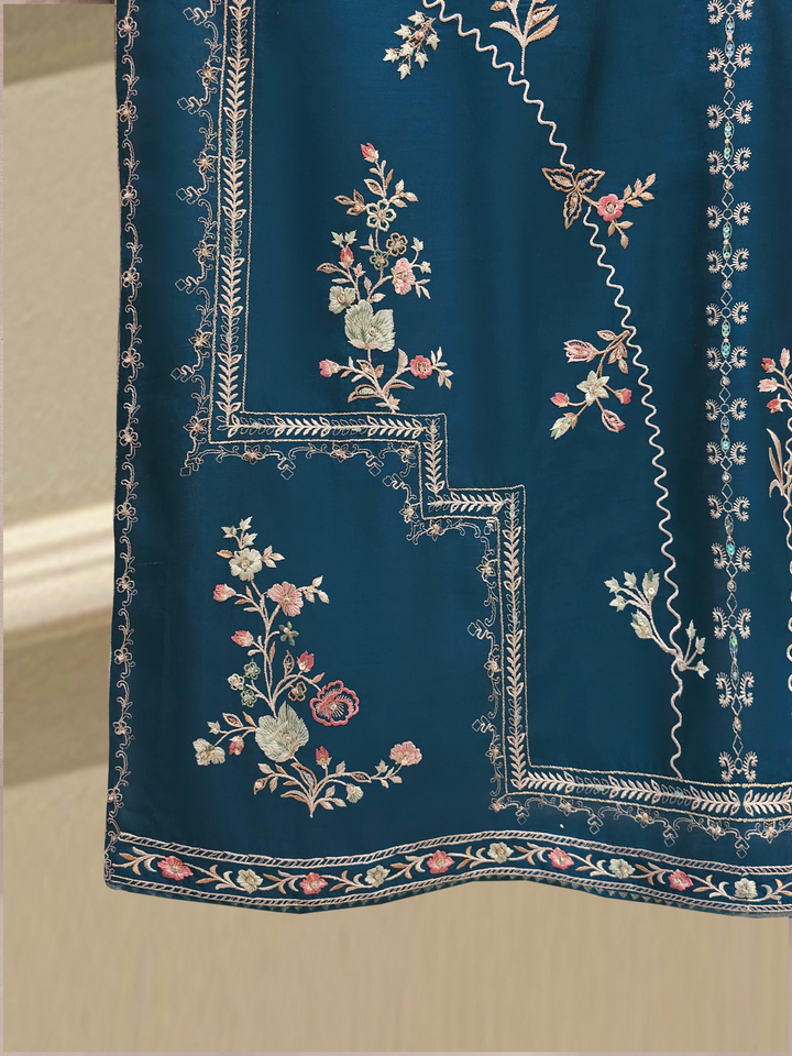 3 Piece - Pure Khaddi Silk Embroidered Suit