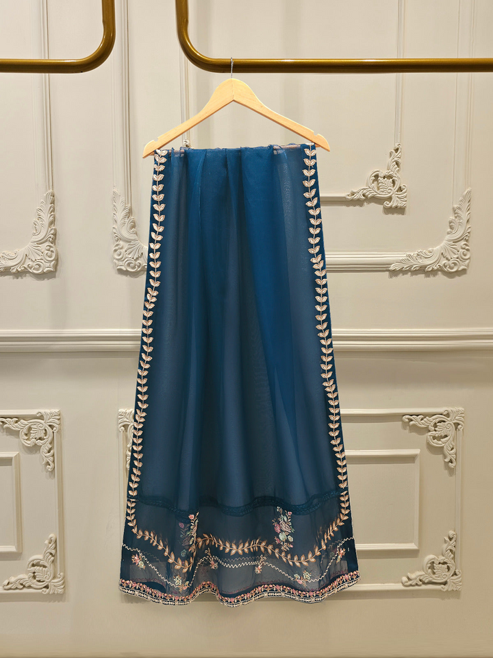 3 Piece - Pure Khaddi Silk Embroidered Suit