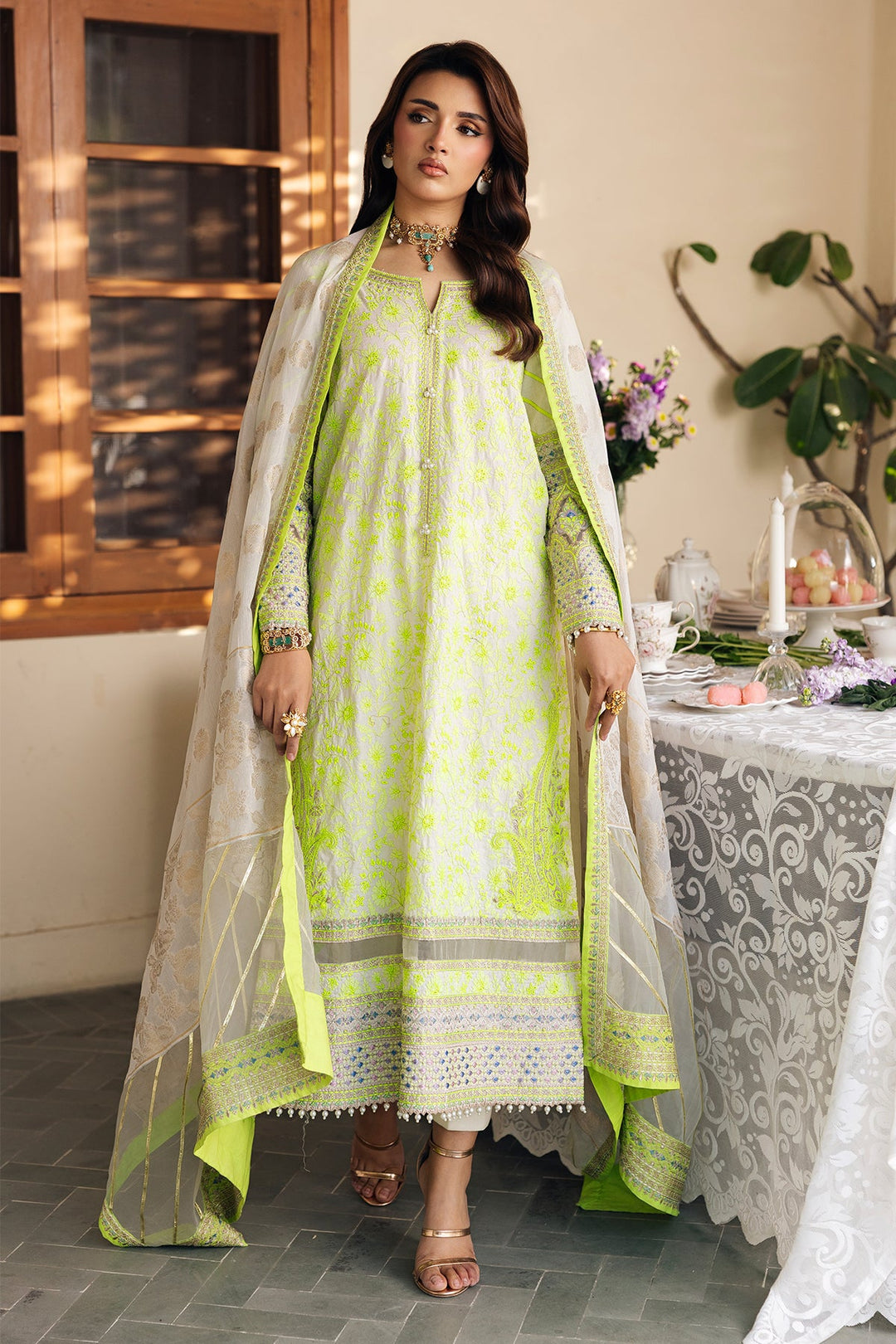 3-PC Unstitched Embroidered Lawn Collection