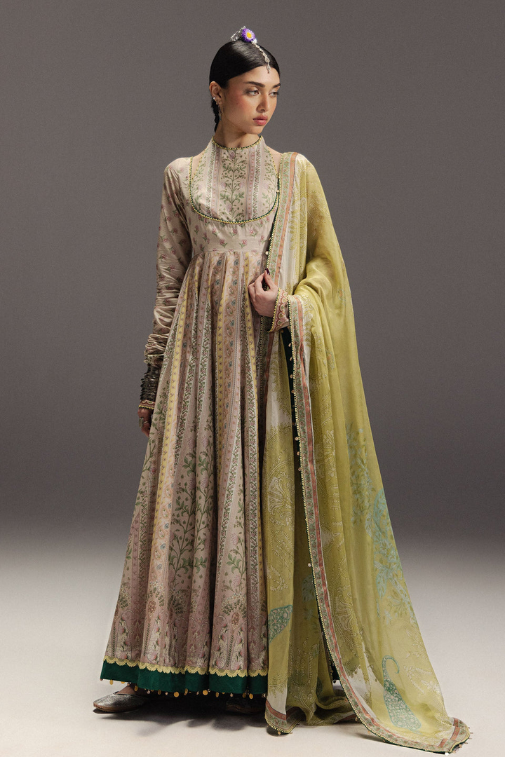 Anarkali  Printed Lawn