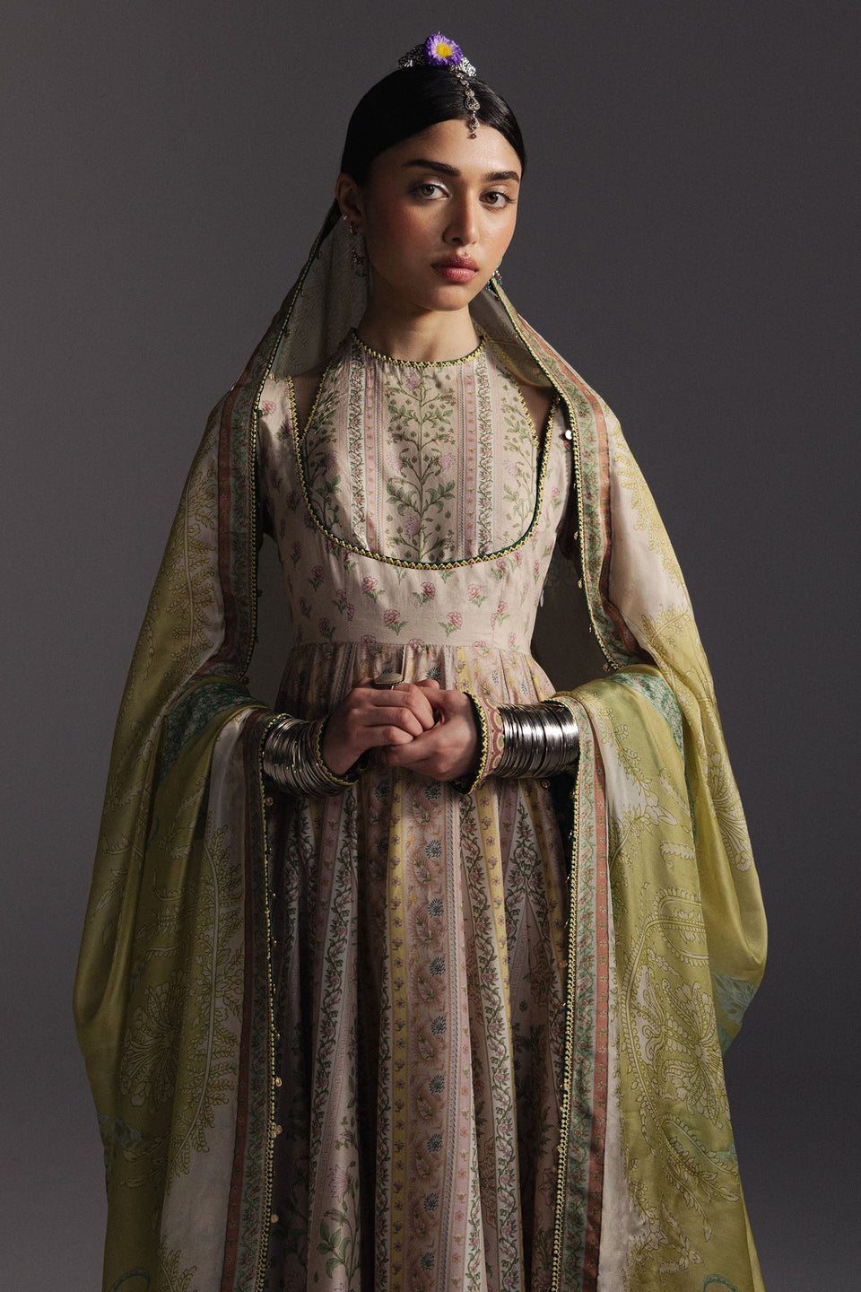 Anarkali  Printed Lawn