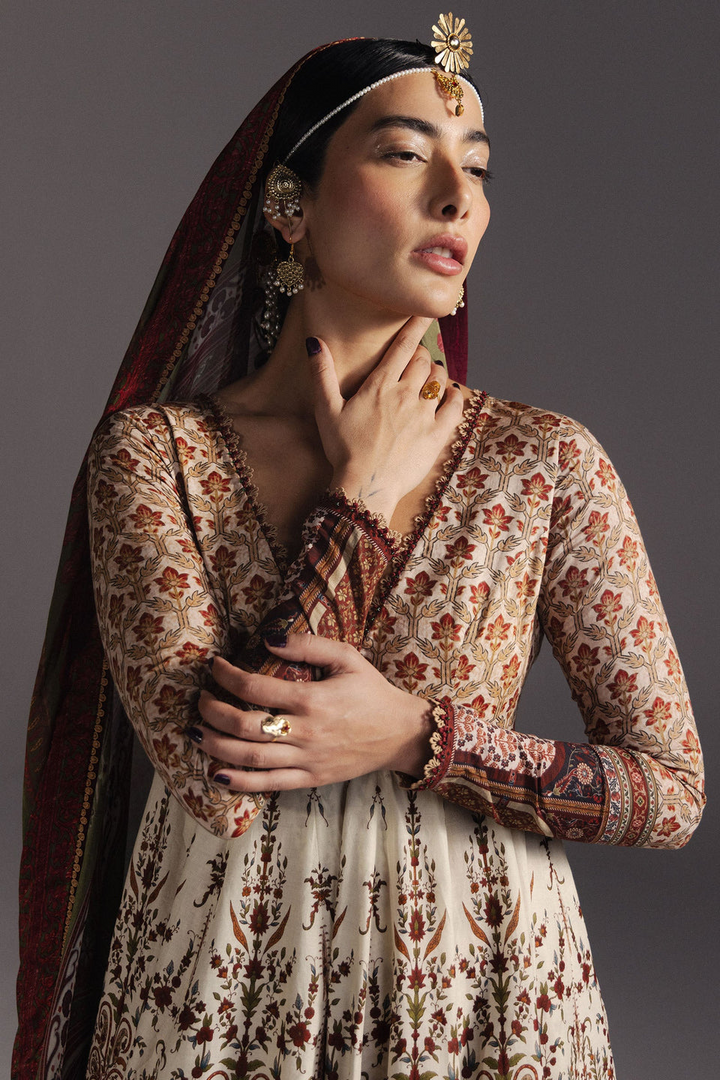 Anarkali  Printed Lawn