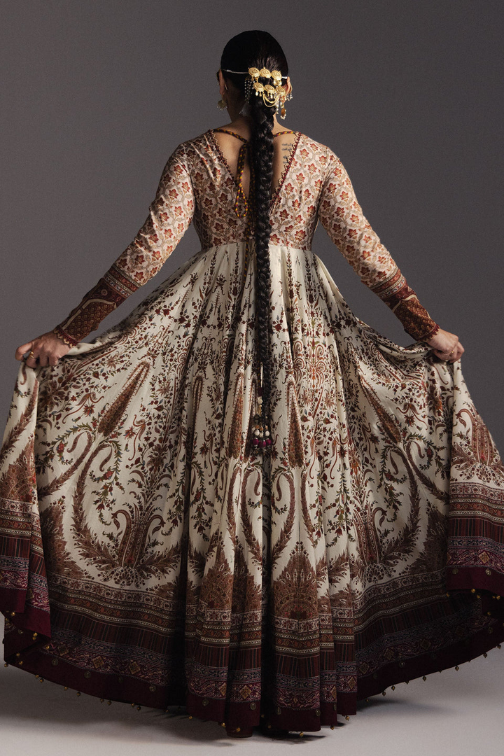 Anarkali  Printed Lawn