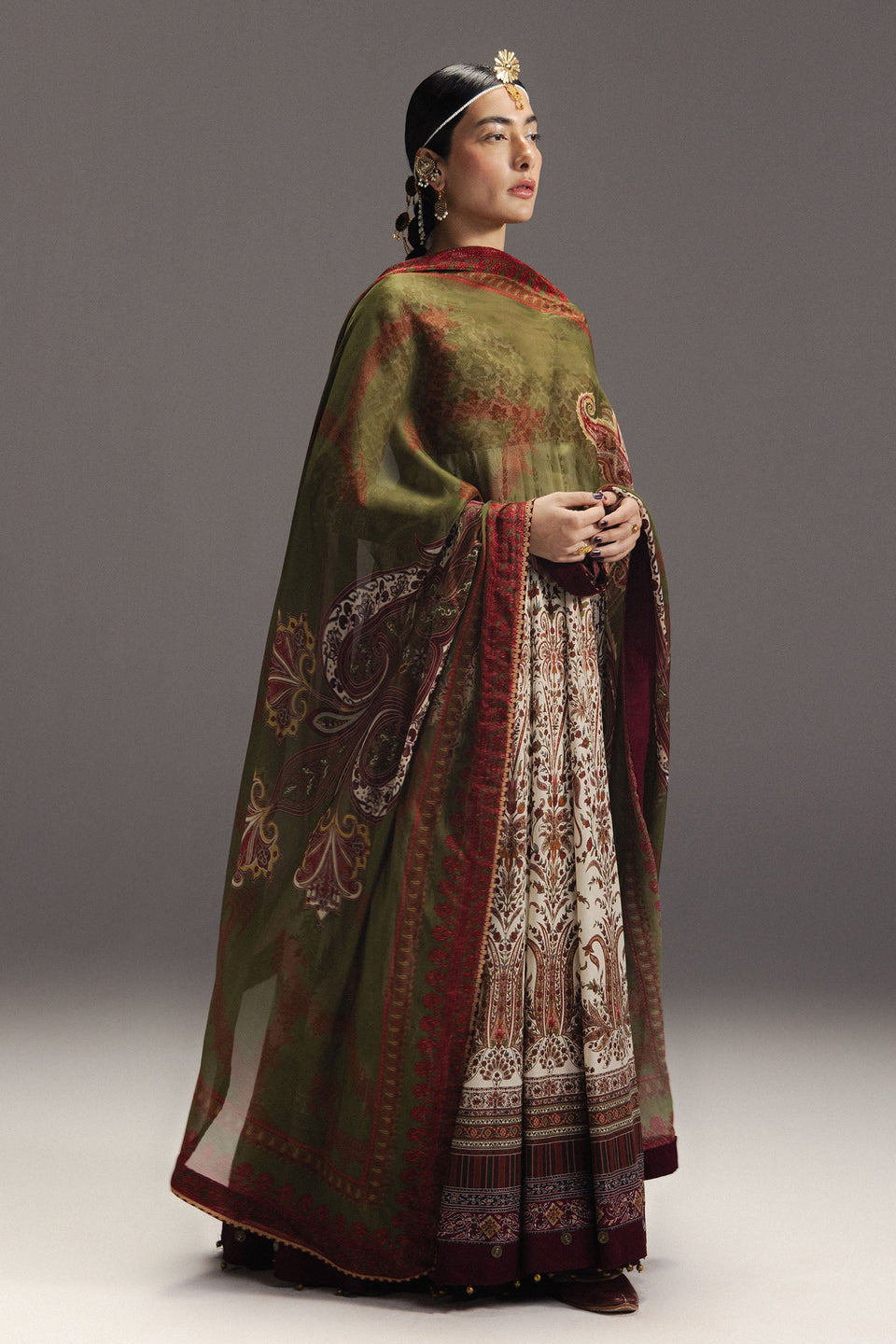 Anarkali  Printed Lawn