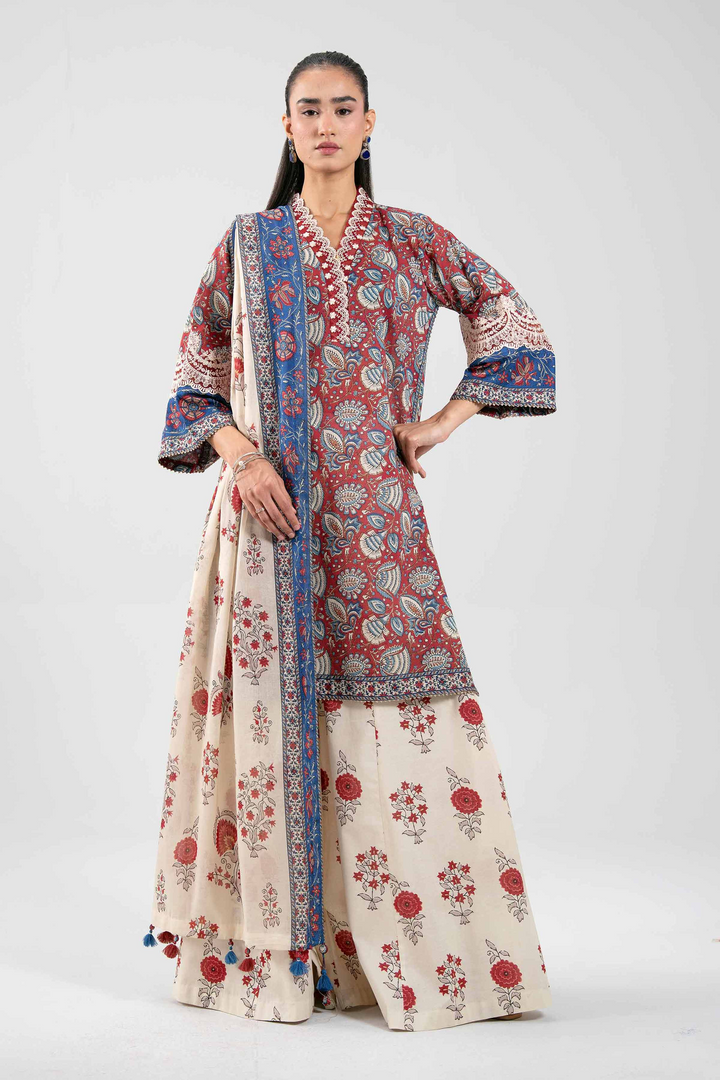 3 Piece - Printed Suit