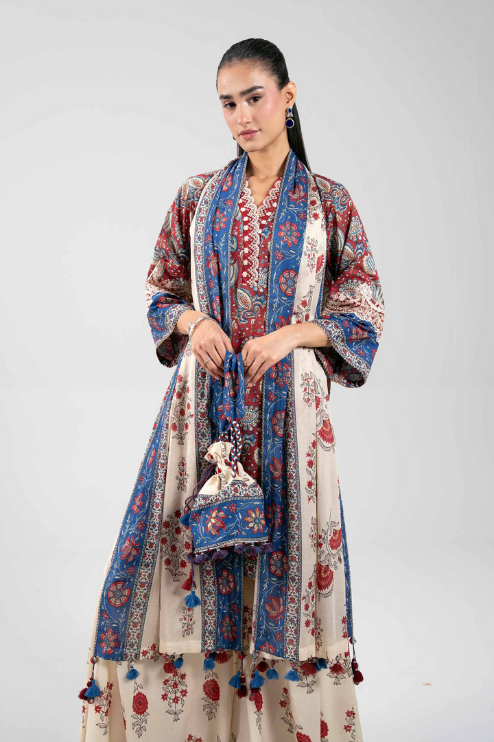 3 Piece - Printed Suit