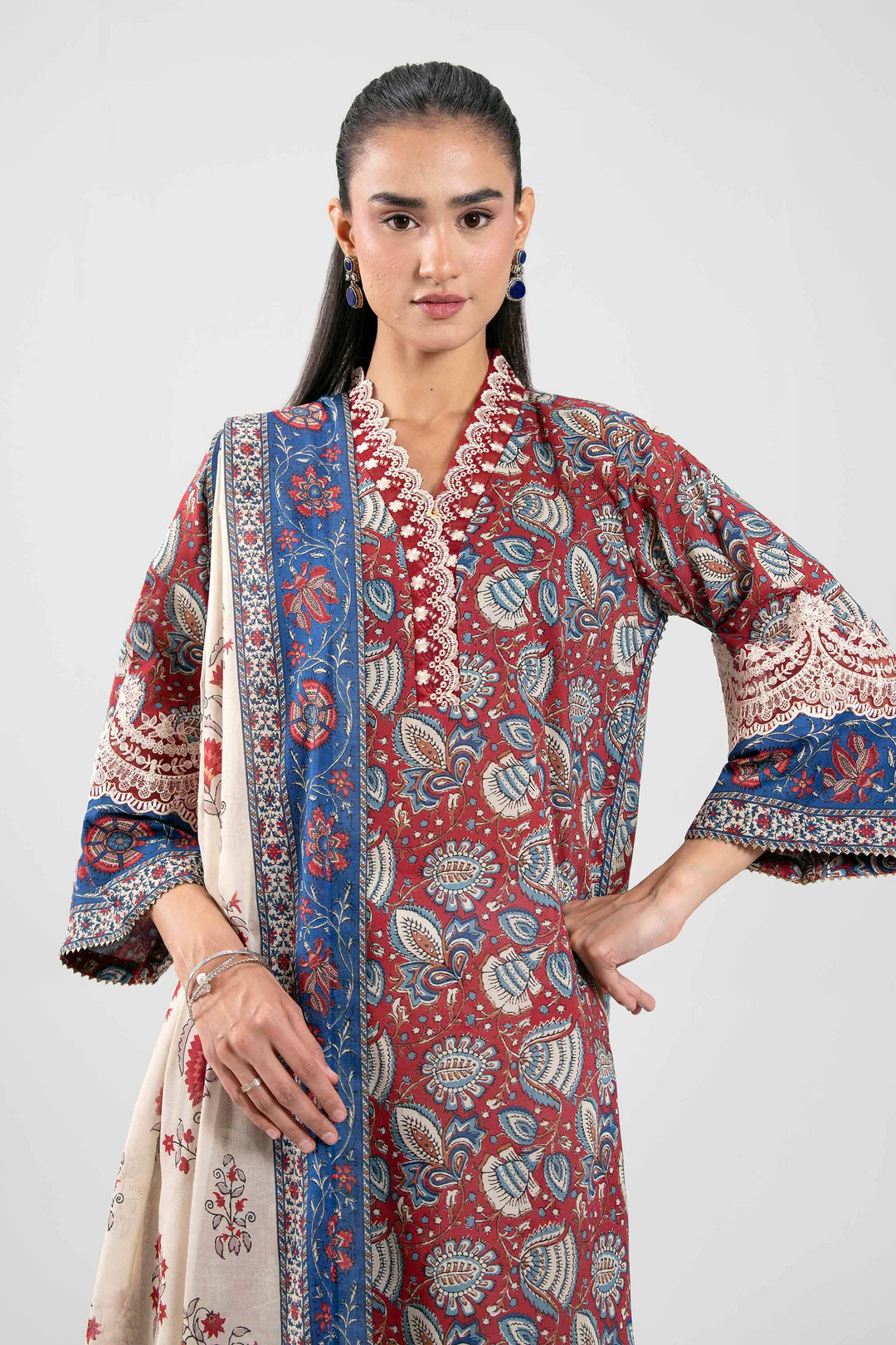 3 Piece - Printed Suit