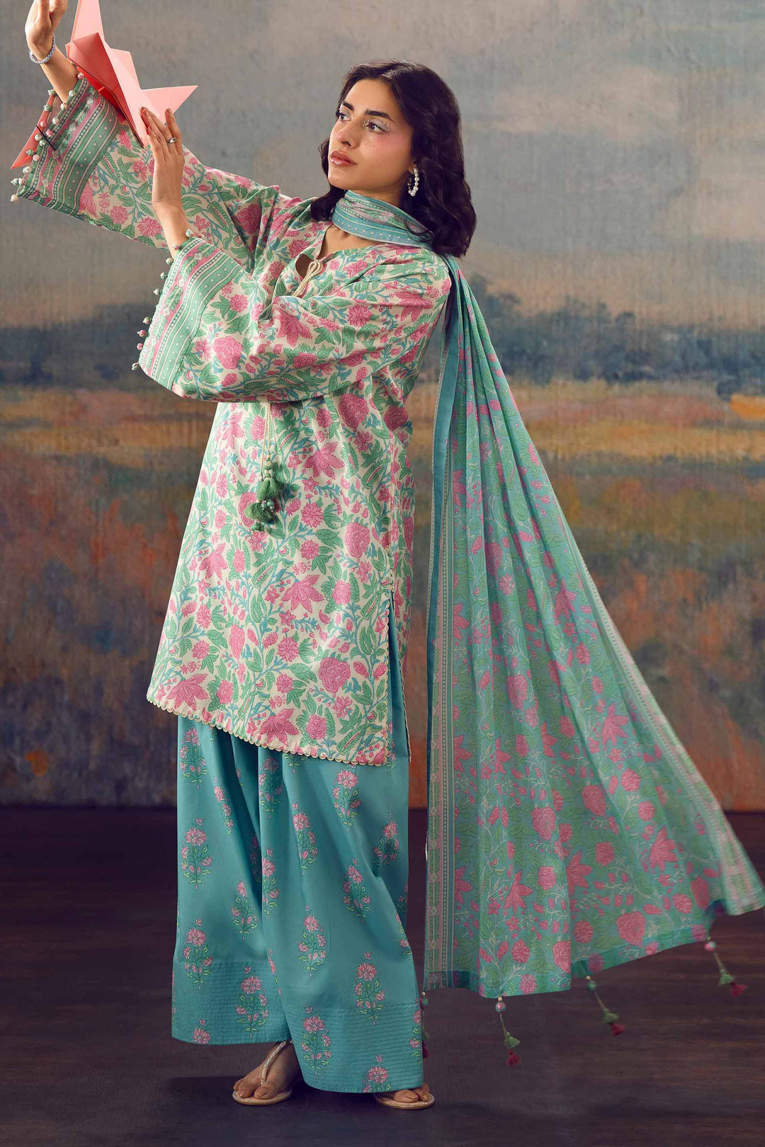 3 Piece - Printed Suit