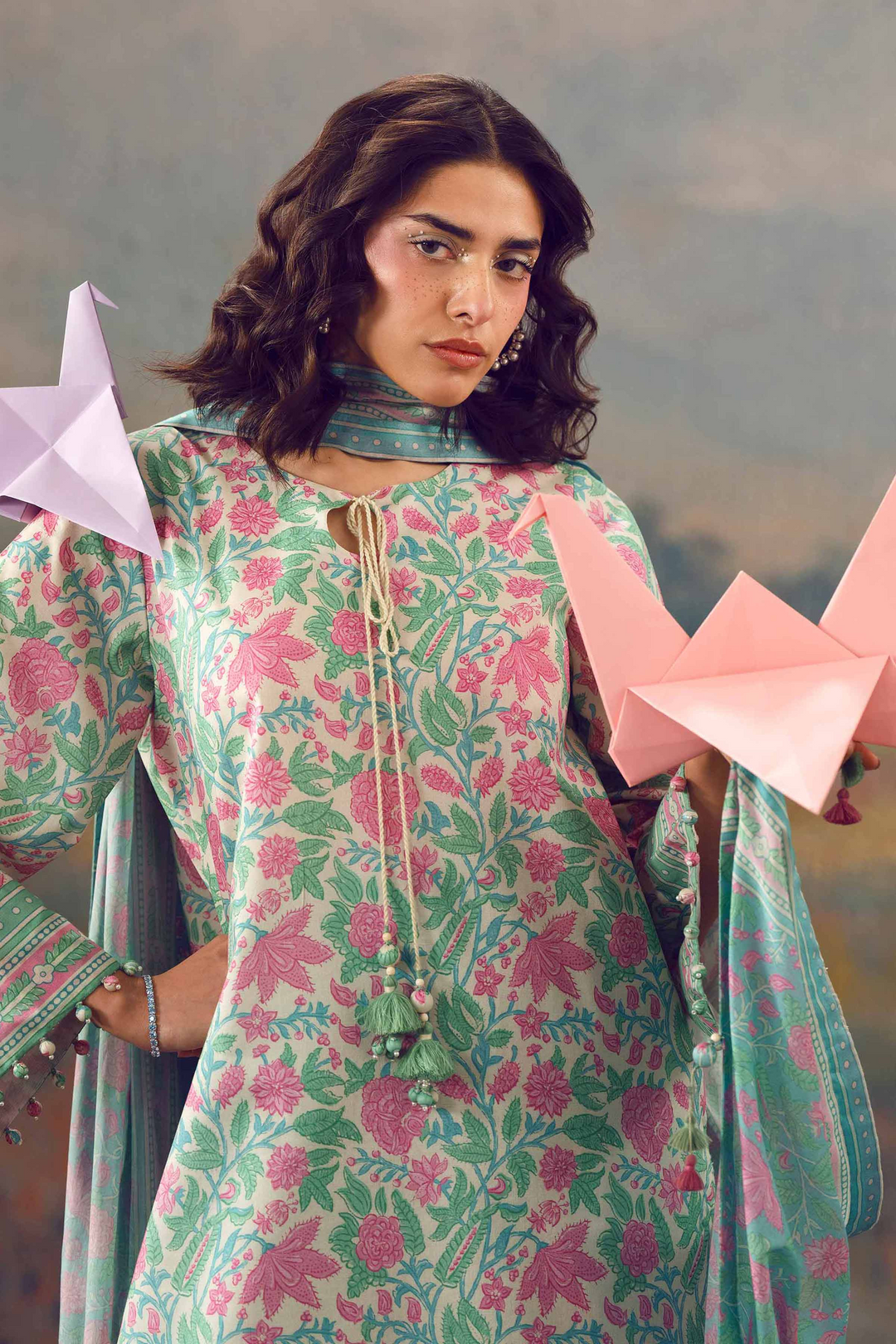 3 Piece - Printed Suit